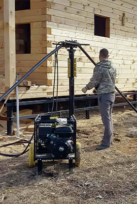 Выезд инженера на место застройки для составления проекта.